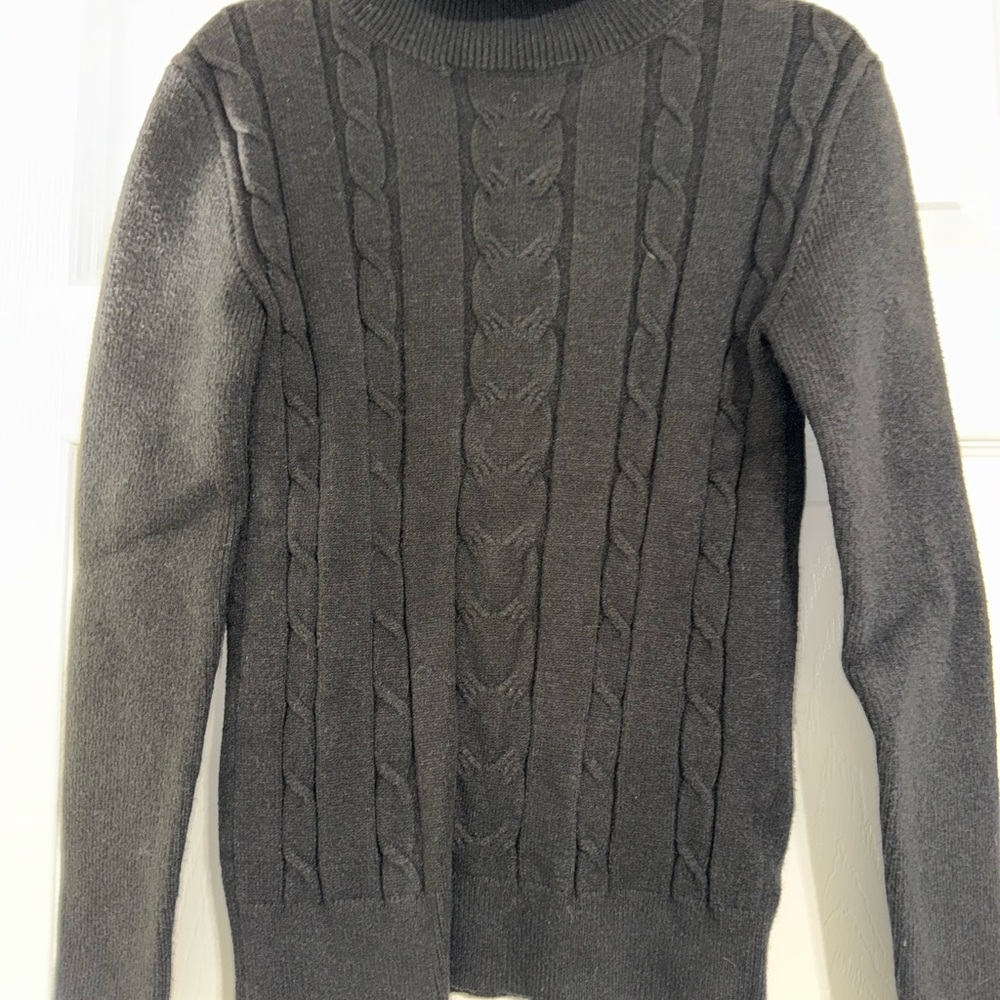 Women’s Black Cable Knit Sweater